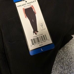 Hilary Radley stretch pull up dress pants. Size large. New with tags.